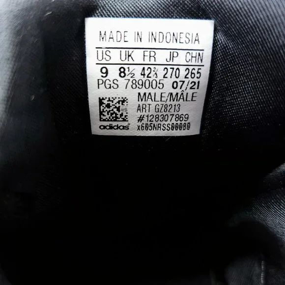 Adidas Lite Racer BYD 2.0, Style GZ8213, Running, New, Black, Red, White, Size 9 - Picture 8 of 8